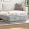 vidaXL - Salontafel - 90x90x28 - cm - spaanplaat - betongrijs