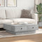vidaXL - Salontafel - 90x90x28 - cm - spaanplaat - betongrijs