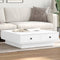 vidaXL - Salontafel - 90x90x28 - cm - spaanplaat - wit