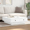 vidaXL - Salontafel - 90x90x28 - cm - spaanplaat - wit