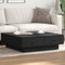 vidaXL - Salontafel - 90x90x28 - cm - spaanplaat - zwart