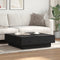 vidaXL - Salontafel - 90x90x28 - cm - spaanplaat - zwart