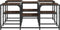 vidaXL - Salontafel - 91x91x40 - cm - bewerkt - hout - bruin - eikenkleur
