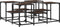 vidaXL - Salontafel - 91x91x40 - cm - bewerkt - hout - bruin - eikenkleur