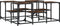 vidaXL - Salontafel - 91x91x40 - cm - bewerkt - hout - gerookt - eikenkleurig