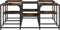 vidaXL - Salontafel - 91x91x40 - cm - bewerkt - hout - gerookt - eikenkleurig