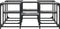 vidaXL - Salontafel - 91x91x40 - cm - bewerkt - hout - grijs - sonoma - eikenkleurig