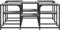 vidaXL - Salontafel - 91x91x40 - cm - bewerkt - hout - grijs - sonoma - eikenkleurig