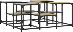 vidaXL - Salontafel - 91x91x40 - cm - bewerkt - hout - sonoma - eikenkleurig