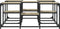 vidaXL - Salontafel - 91x91x40 - cm - bewerkt - hout - sonoma - eikenkleurig