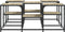 vidaXL - Salontafel - 91x91x40 - cm - bewerkt - hout - sonoma - eikenkleurig