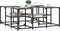 vidaXL - Salontafel - 91x91x40 - cm - bewerkt - hout - sonoma - eikenkleurig