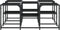 vidaXL - Salontafel - 91x91x40 - cm - bewerkt - hout - zwart