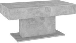 vidaXL - Salontafel - 96x50x45 - cm - bewerkt - hout - betongrijs