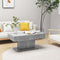 vidaXL - Salontafel - 96x50x45 - cm - bewerkt - hout - betongrijs