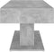 vidaXL - Salontafel - 96x50x45 - cm - bewerkt - hout - betongrijs