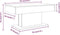vidaXL - Salontafel - 96x50x45 - cm - bewerkt - hout - bruin - eikenkleur