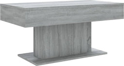 vidaXL - Salontafel - 96x50x45 - cm - bewerkt - hout - grijs - sonoma - eikenkleurig