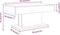 vidaXL - Salontafel - 96x50x45 - cm - bewerkt - hout - grijs - sonoma - eikenkleurig