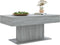 vidaXL - Salontafel - 96x50x45 - cm - bewerkt - hout - grijs - sonoma - eikenkleurig