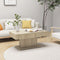 vidaXL - Salontafel - 96x50x45 - cm - bewerkt - hout - sonoma - eikenkleurig