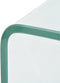 vidaXL - Salontafel - 98x45x30 - cm - gehard - glas - transparant