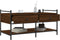 vidaXL - Salontafel - 99x50x50 - cm - bewerkt - hout - bruin - eikenkleur