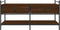 vidaXL - Salontafel - 99x50x50 - cm - bewerkt - hout - bruin - eikenkleur