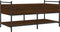 vidaXL - Salontafel - 99x50x50 - cm - bewerkt - hout - bruin - eikenkleur