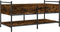 vidaXL - Salontafel - 99x50x50 - cm - bewerkt - hout - gerookt - eikenkleurig