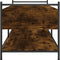 vidaXL - Salontafel - 99x50x50 - cm - bewerkt - hout - gerookt - eikenkleurig