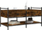 vidaXL - Salontafel - 99x50x50 - cm - bewerkt - hout - gerookt - eikenkleurig