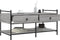 vidaXL - Salontafel - 99x50x50 - cm - bewerkt - hout - grijs - sonoma - eikenkleurig