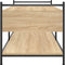 vidaXL - Salontafel - 99x50x50 - cm - bewerkt - hout - sonoma - eikenkleurig