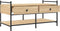 vidaXL - Salontafel - 99x50x50 - cm - bewerkt - hout - sonoma - eikenkleurig