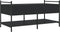 vidaXL - Salontafel - 99x50x50 - cm - bewerkt - hout - zwart