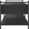 vidaXL - Salontafel - 99x50x50 - cm - bewerkt - hout - zwart