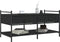 vidaXL - Salontafel - 99x50x50 - cm - bewerkt - hout - zwart