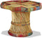 vidaXL - Salontafel - achthoekig - met - chindi - details - bamboe - meerkleurig