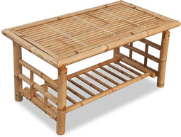 vidaXL - Salontafel - bamboe - 90x50x45 - cm