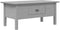 vidaXL - Salontafel - BODO - 100x55x46 - cm - massief - grenenhout - grijs