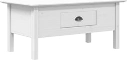 vidaXL - Salontafel - BODO - 100x55x46 - cm - massief - grenenhout - wit