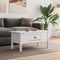vidaXL - Salontafel - BODO - 100x55x46 - cm - massief - grenenhout - wit