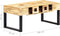 vidaXL - Salontafel - cassettestijl - 100x52x45 - cm - massief - mangohout