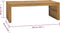 vidaXL - Salontafel - Erosion - 110x35x38 - cm - massief - teakhout
