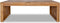vidaXL - Salontafel - Erosion - 110x35x38 - cm - massief - teakhout