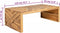 vidaXL - Salontafel - Erosion - 110x35x38 - cm - massief - teakhout
