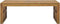vidaXL - Salontafel - Erosion - 110x35x38 - cm - massief - teakhout