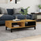 vidaXL - Salontafel - FLAM - 100x50x32,5 - cm - massief - grenenhout