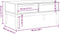 vidaXL - Salontafel - FLORO - 99x55,5x45 - cm - massief - grenenhout - grijs